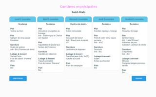 Saint-Malo: menus des cantines screenshot 1