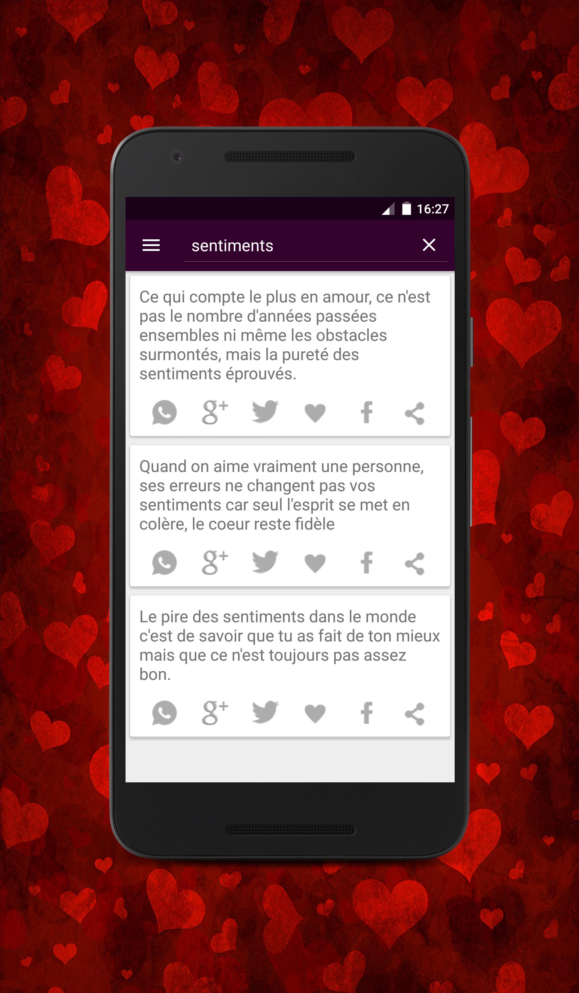 Citations D Amour For Android Apk Download