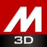 Moniteur 3D Bordeaux 图标