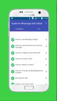 Tips for whatsapp wth tablets poster