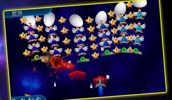 Space Fighting - Chicken Invaders Mobile ảnh chụp màn hình 1