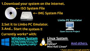 Limbo PC Emulator QEMU ARM x86 पोस्टर