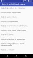 Poster Codes de la République Française