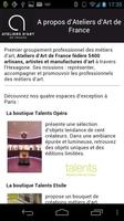 Ateliers d'Art de France capture d'écran 3