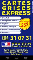 Carte grise express 974 poster