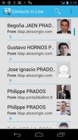 Contacts in line syot layar 1