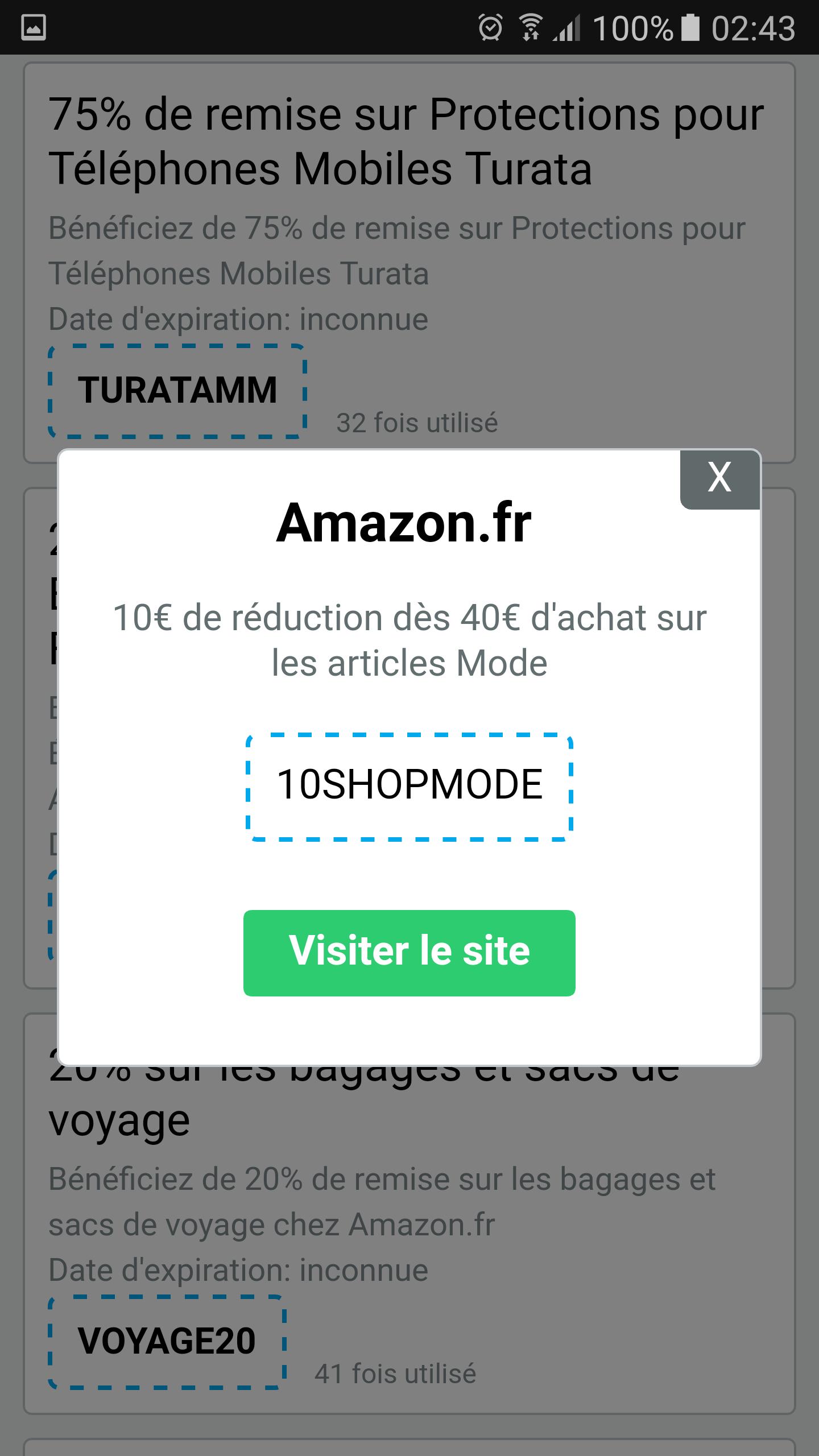 Code promo Amazon for Android - APK Download