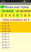 Table d'additions Affiche