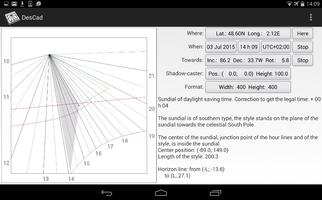 DesCad - sundial simulator скриншот 1