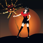 Halloween Girl Witch Monsters Zeichen