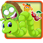 Green fruit worm icône