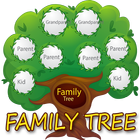 شجرة العائلة بالصور : تصميم شجرة العائلة أيقونة