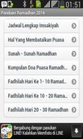 Panduan Ramadhan 2014 capture d'écran 2