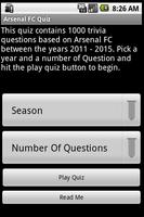 Quiz about Arsenal FC poster