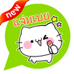 Fluffy Cat Emoticons -Thailand