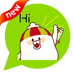 ONLINE免費貼圖☆日本可愛貼圖　呆呆的帽子狗　中文版 アプリダウンロード