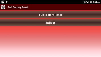 Full Factory Reset captura de pantalla 1