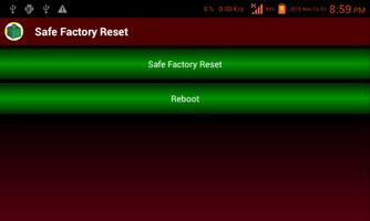 Safe Factory Reset capture d'écran 1