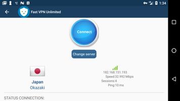 Fast VPN Unlimited ảnh chụp màn hình 2