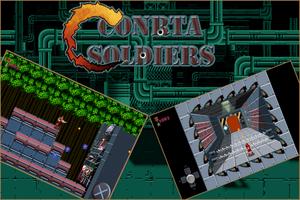 Classic game Contra soldier постер
