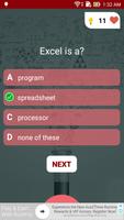 Free Microsoft Excel Test Quiz capture d'écran 2
