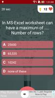 Free Microsoft Excel Test Quiz capture d'écran 3