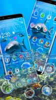FREE shark 3D ocean blue azure tema screenshot 2