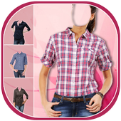 Woman Shirt Photo Suit Editor icon