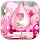 Pink Rose eau clavier Theme Pink Rose Water icône