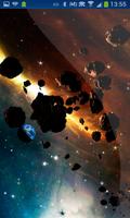 Planet Effect Asteroids Moving Affiche