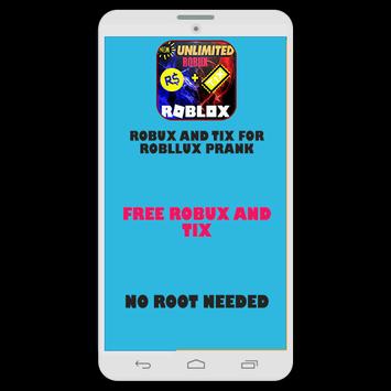 Download Robux For Roblox Generator Apk For Android Latest Version - download robux and tix for roblox prank apk latest version 1 0 for