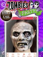 Zombie Face Makeup Affiche