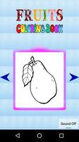 Fruits Coloring Kids Learning الملصق