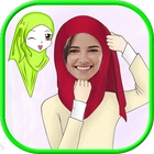 Hijab Drawing Selfie icône
