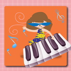 piano keyboard for babies icon