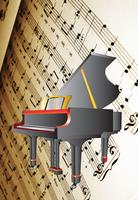 Piano instrument Affiche