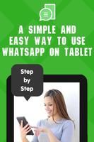 Install WhatsApp on Tablet Tip Affiche
