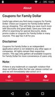 Coupons for Family Dollar capture d'écran 3