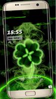 Four leaf clover theme poster