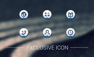 Fresh Navy Blue Lace Icon Pack ảnh chụp màn hình 2