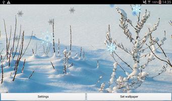 chutes de neige live wallpaper capture d'écran 1