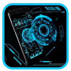 Technology Neon Blue APK download