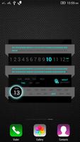 Digital Numeric Clock Affiche