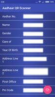Aadhaar QR Scanner Pro -No Ads Affiche