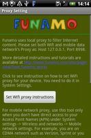Funamo Proxy Settings plakat