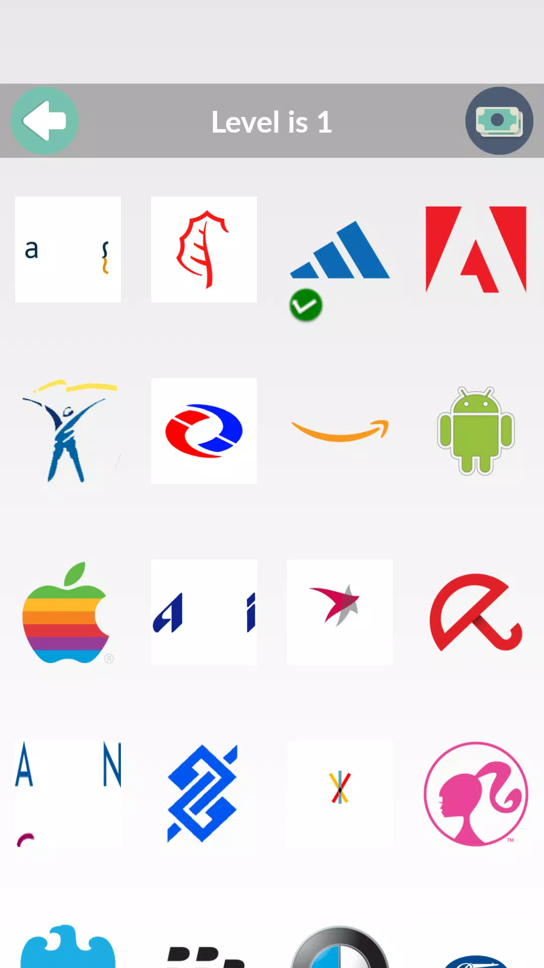 Screening Level Logo N Logo Quiz Level 3