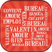 Word Art Generator in French Words icon