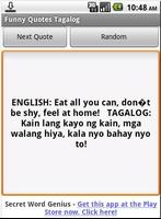 Funny Quotes Tagalog ポスター