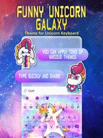 Unicorn Dab Galaxy Keyboard Th Affiche