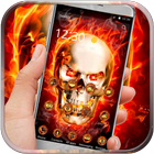 Fury evil fire skull icon